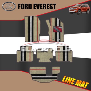 Ford Everest ปี 2015 - 2023 Blackhole Trap Line Mat Edge (Set ชุดภายในห้องโดยสาร)