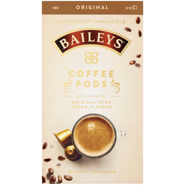 ส่งฟรี Baileys by Nespresso Coffee Capsules แคปซูลกาแฟ Baileys รส Original Irish Cream