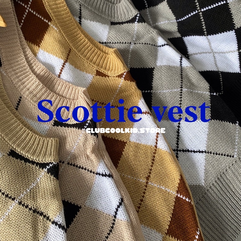 เสื้อกั๊กลายสก็อต (scottie vest)