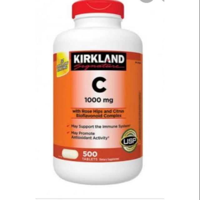 พร้อมส่ง วิตามินซี 1000 mg 500 เม็ด Kirkland อเมริกา หมดอายุ 02/24