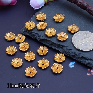 10 hairpin stick lotus piece spacers handmade antique DIY bracelet hairpin tassel jewelry spacer beads accessory material