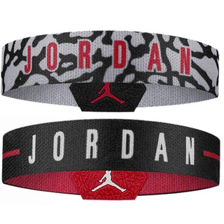 Nike ไนกี้ สายรัดข้อมือ ผ้ารัดข้อมือ ออกกำลังกาย Baller Bands Jordan J.100.0116.940 BK/R/GRY(790)