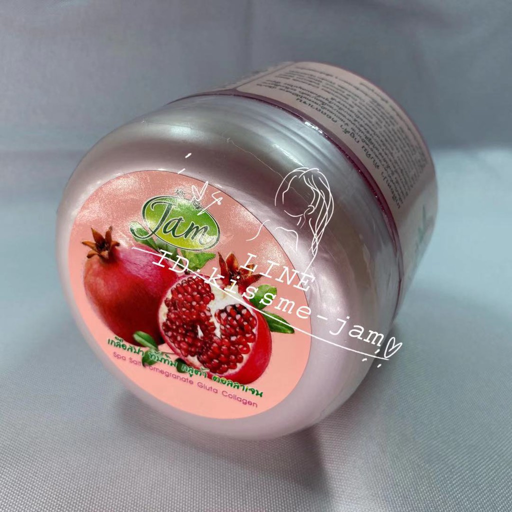 **พร้อมส่ง** （แถมสบู่）ใหญ่มาก Scrub Jam  เกลือสปา ทับทิมกลูต้าคอลลาเจน คอลลาเจน เกลือสปาขัดผิวบอนเน่