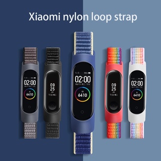 สายนาฬิกาข้อมือไนล่อน ระบายอากาศ สําหรับ Xiaomi Mi Band 7 4 3 5 6