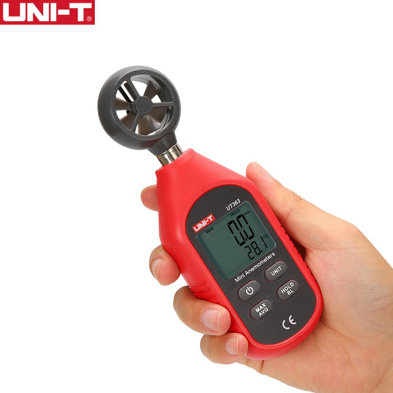 Uni-t UT363BT(บลูทูธ) UT363 เครื่องวัดความเร็วลมดิจิทัล หน้าจอ LCD