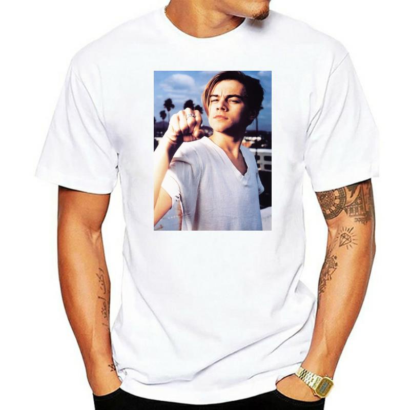Leonardo DiCaprio Young Star Titanic ผู้ชายผู้หญิงเสื้อยืด Unisex 2347