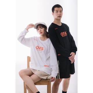 OFA-Sweatshirt เสื้อสเวตเตอร์ แขนยาว Unisex มี 2 สี (สีขาว/สีดำ)