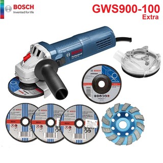 BOSCH ชุดเครื่องขัดหิน GWS900-100 Extra