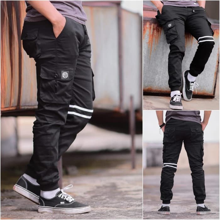 Joger CARGO JOGER TROUSERS JOGER CARGO NARUTO STRIPES