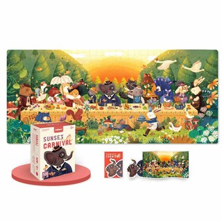 จิ๊กซอว์ปาร์ตี้พระอาทิตย์ตก Puzzle Sunset Carnival 528 PCS MD3125 Mideer 6+