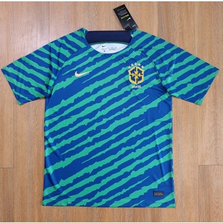 เสื้อฟุตบอล ทีมชาติบราซิล Brasil Pre-Match ปี 2022/23 เกรด AAA