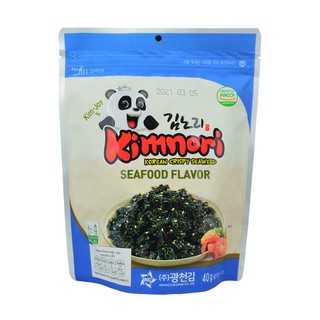 KIMNORI สาหร่ายทะเลปรุงรส รสซีฟู้ด 40g EXP : 27.12.23