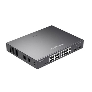 Ruijie 18-Port Gigabit Smart POE Switch, 16 Gigabit RJ45 Model : RG-ES218GC-P