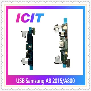 USB Samsung A8 2015/A8/A800 อะไหล่สายแพรตูดชาร์จ แพรก้นชาร์จ Charging Connector Port Flex Cable（ได้1ชิ้น) ICIT-Display