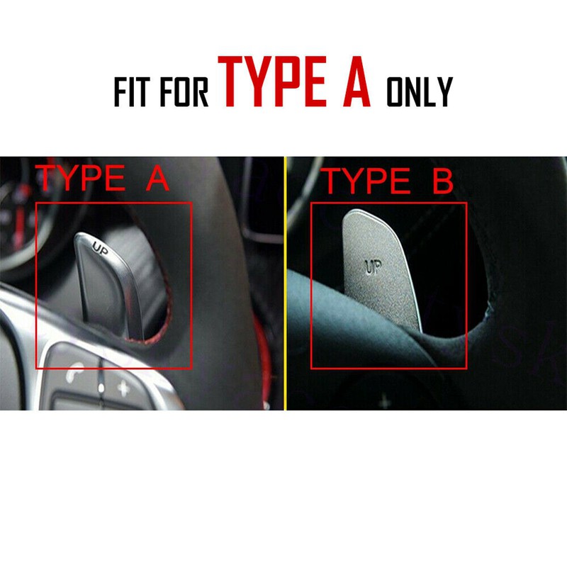 Paddle Shifter Extension , Aluminum Metal Steering Wheel Paddle Shifter Extensions for Mercedes