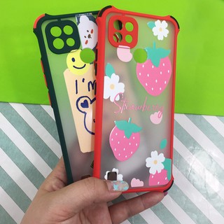 เคสเรียวมี/Realme c21/c25 !!เคสกันกระแทก เคสกันเลนส์กล้อง เคสการ์ตูน ขอบสี เคสแฟชั่นเคสหลังขุ่น