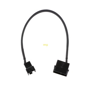 Btsg อะแดปเตอร์ขยายพัดลม 4-Pin Molex Male To 3-Pin 4-Pin PWM Male