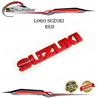 โลโก้ Suzuki แดง Red LOGO SUZUKI ติด Suzuki SWIFT