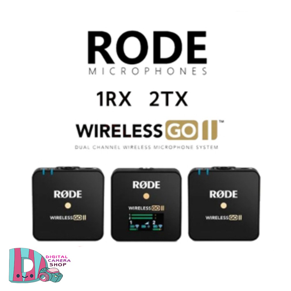 Rode Wireless GO II 2-Person Wireless Microphone System Recorder ไมโครโฟน รับประกันศูนย์