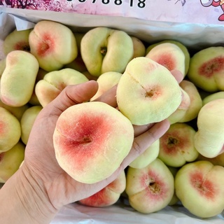 ส่งฟรี🍑พีชโดนัทจีน ตะกร้าขาวฝาชมพู🍑 ✅น้ำหนัก 6.8 กิโลรวม