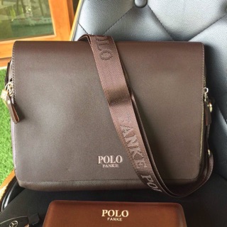 กระเป่าสะพาย ใบใหญ่ POLO horizontal  line  handbag