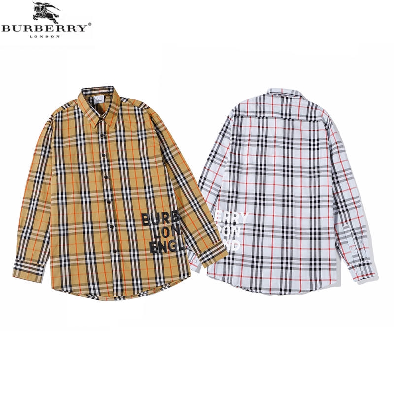 burberry long sleeve plaid shirt