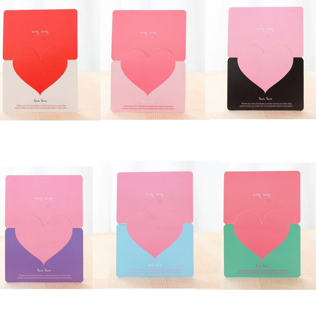 LONTIME Love Wishing Card วันเกิดโรแมนติกหัวใจการ์ดอวยพร - รูปที่ 4