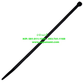 (6-10ห่อx100 เส้น) papamami เคเบิ้ลไทร์ ดำ 4 นิ้ว (2.5x100 มม.) cable ties หนวดกุ้ง เข็มขัดรัดสายไฟ เคเบิลไทร์