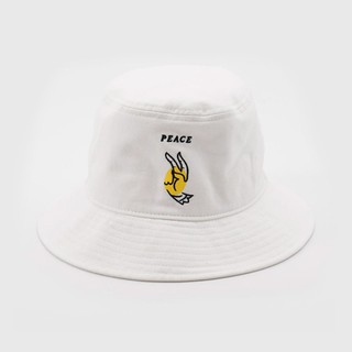 Mahanakhon Lifestyle Peach/Pixx Bucket Hat-White หมวกบัคเก็ต สีขาว ไลฟ์สไตล์ มหานคร