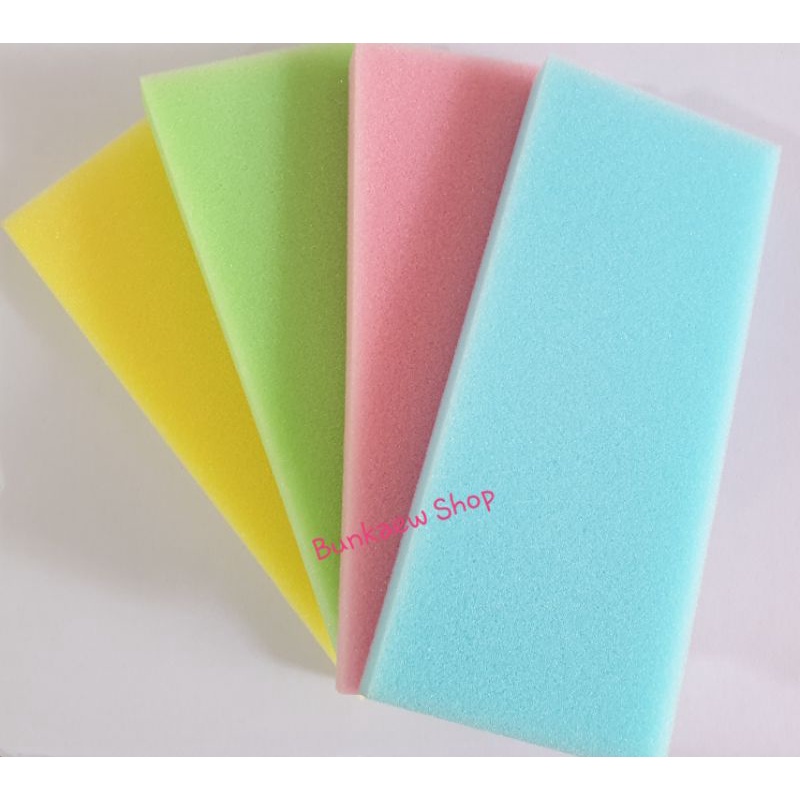 ฟองน้ำฉาบปูนตราปลาทอง พรีเมี่ยมAAA Den11 คละสี ปลูกผักหนา1 นิ้ว เนื้อเนียนละเอียด เฟิม แน่น คืนตัวดี