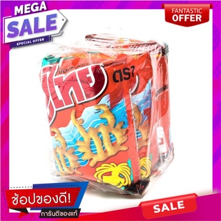 ปูไทย ขนมทอดกรอบ รสปลาหมึก 60 กรัม x 3 ซอง Pu Thai Crispy Snack Squid Flavour 60g x 3 Bags