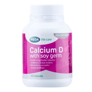 Mega We Care Calcium D with Soy Germ 30 แคปซูล