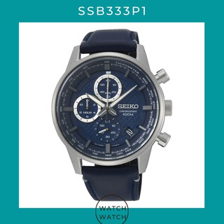 นาฬิกาข้อมือผู้ชาย Seiko Chronograph SSB333P1 Quartz Mens Watch