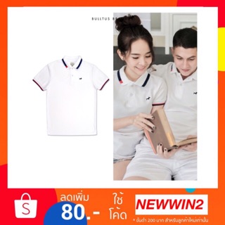 เสื้อโปโลสีขาว เสื้อคู่💢ส่งฟรีมีเก็บปลายทาง(ลูกค้าใหม่ใส่โค้ด NEWWIN2 ลด80฿)