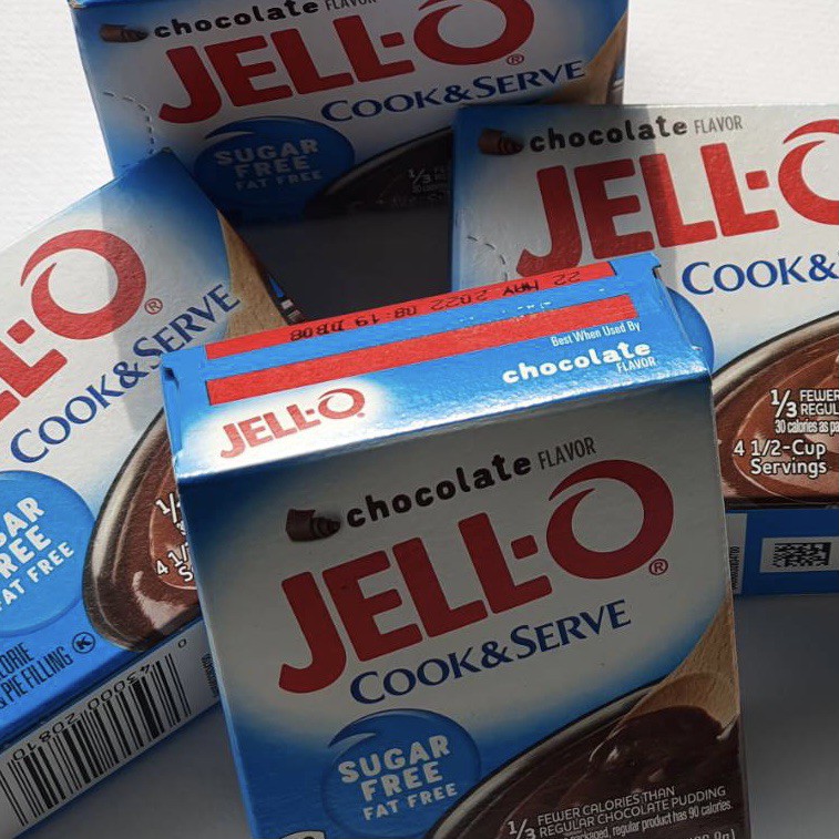 พุดดิ้ง Jell-O Chocolate Pudding, Cook & Serve, Sugar Free