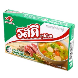 รสดี RosDee ซุปรสหมูชนิดก้อนกึ่งสำเร็จรูป 80 กรัม