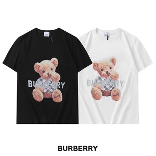 [S-5XL] เสื้อยืดแขนสั้นลําลอง ผ้าฝ้าย พิมพ์ลายหมี BBY พลัสไซซ์ สําหรับผู้ชาย และผู้หญิง