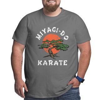 เสื้อยืดแขนสั้น ผ้าฝ้าย พิมพ์ลาย Miyagi Do Karate Cobra Kai สไตล์วินเทจ สําหรับผู้ชาย