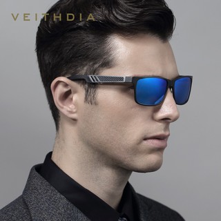 VEITHDIA Unisex แว่นกันแดดเลนส์ Polarized ทรงสี่เหลี่ยม