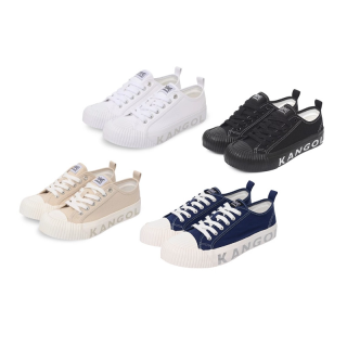 KANGOL Sneakers unisex รองเท้าผ้าใบ รุ่น Logo สกรีน KANGOL สีดำ,ขาว,ครีม, น้ำเงิน 61221601
