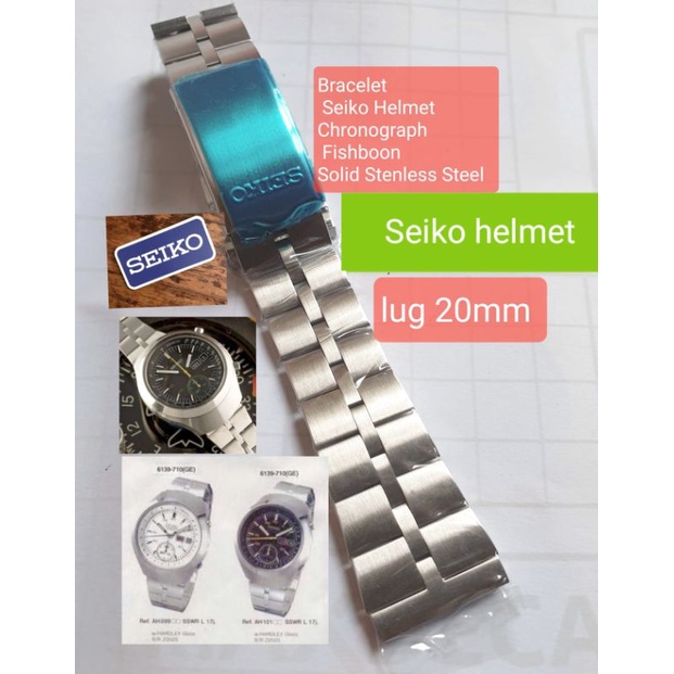 สร้อยข้อมือ Seiko โซ่หมวกกันน็อค Seiko Seiko 6139 Seiko 6139 Seiko bulhed สายนาฬิกา