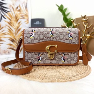 COACH (C7935) STUDIO SHOULDER BAG IN SIGNATURE JACQUARD WITH PENGUIN MOTIF