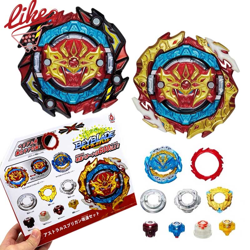 Beyblade Burst DB Beyblade Burst B-188 Astral Spriggan B188 Beyblade พร้อม B184 สีฟ้า LR Launcher Be