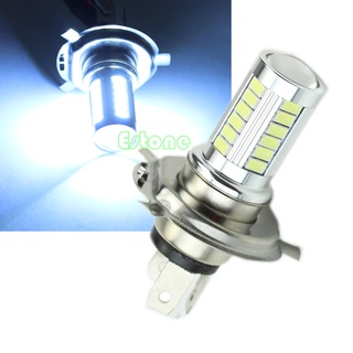 Edb* หลอดไฟตัดหมอก LED SMD 12V H4 33 ดวง สีขาว แบบเปลี่ยน สําหรับรถยนต์ รถบรรทุก