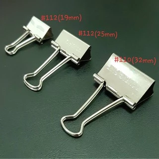 คลิบหนีบ สีเงิน เล็ก กลาง ใหญ่ (1 กล่อง 12 ชิ้น)
