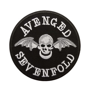 Avenged Sevenfold ตัวรีดติดเสื้อ อาร์มรีด อาร์มปัก หมวก กระเป๋า แจ๊คเก็ตยีนส์ Hipster Embroidered Iron on Patch