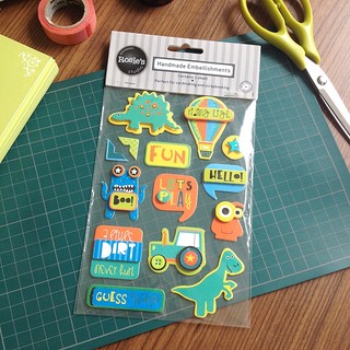 สติ๊กเกอร์ตกแต่ง 3D Handmade Fancy Set