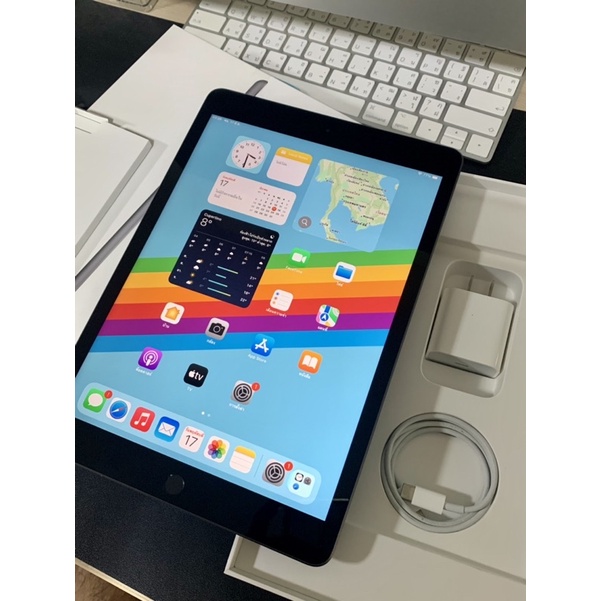iPad Gen8 128GB Cellular (ใส่ซิมได้) อุปกรณ์ครบกล่อง โมเดลTH สีSpace Gray สภาพสวย99%