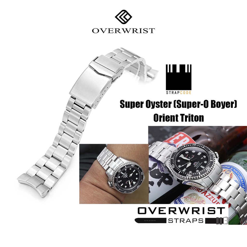 สายนาฬิกา strapcode super oyster (supero boyer) Orient Triton Shopee