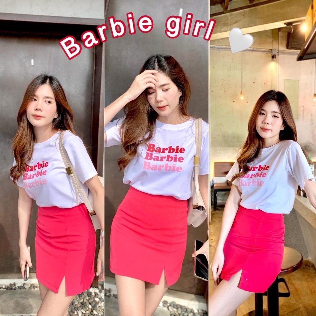Jarika.shop - เสื้อยืด Barbie Barbie ( งานป้าย. Jarika ) ( จ17 )